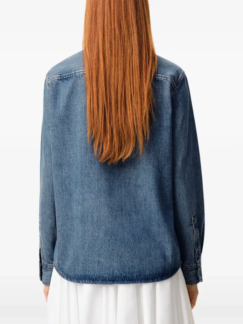 Ami Paris — Jeanshemd mit Ami de Coeur — Foto 5 von 5