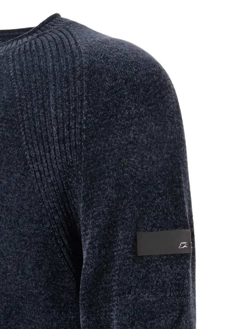 RRD — Pullover aus Samt mit rundem Ausschnitt — Foto 3 von 3