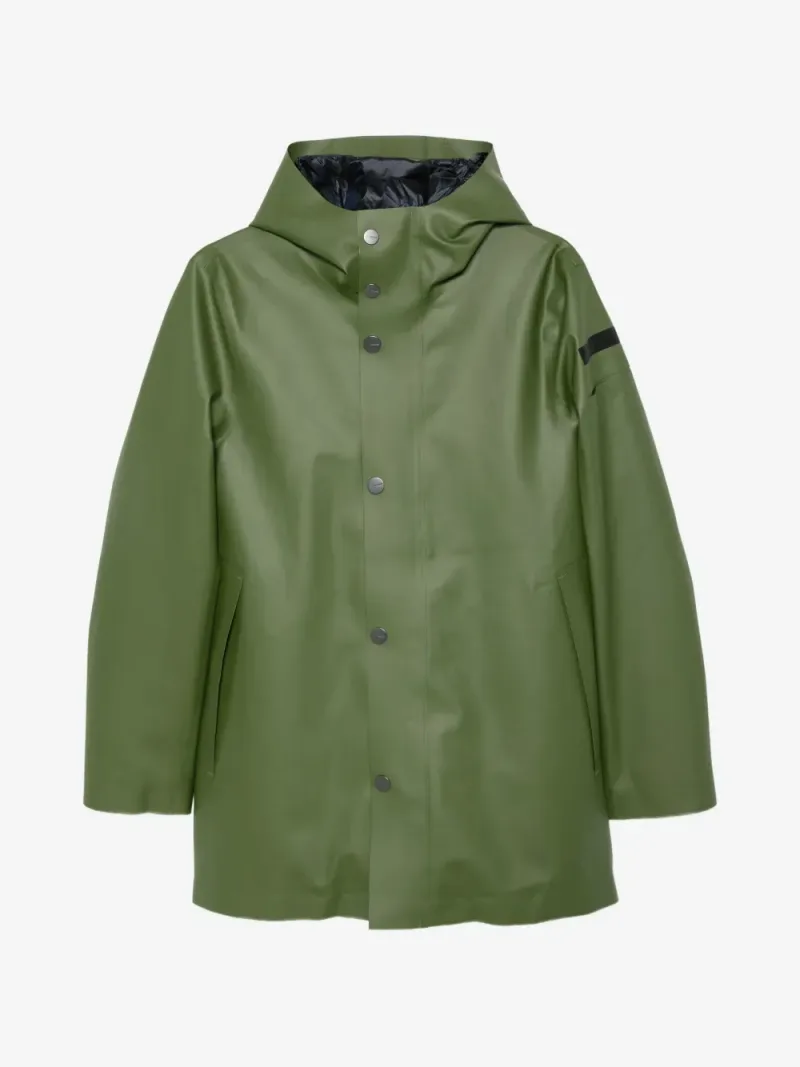 RRD — Double Rubber Floating hooded press-stud coat