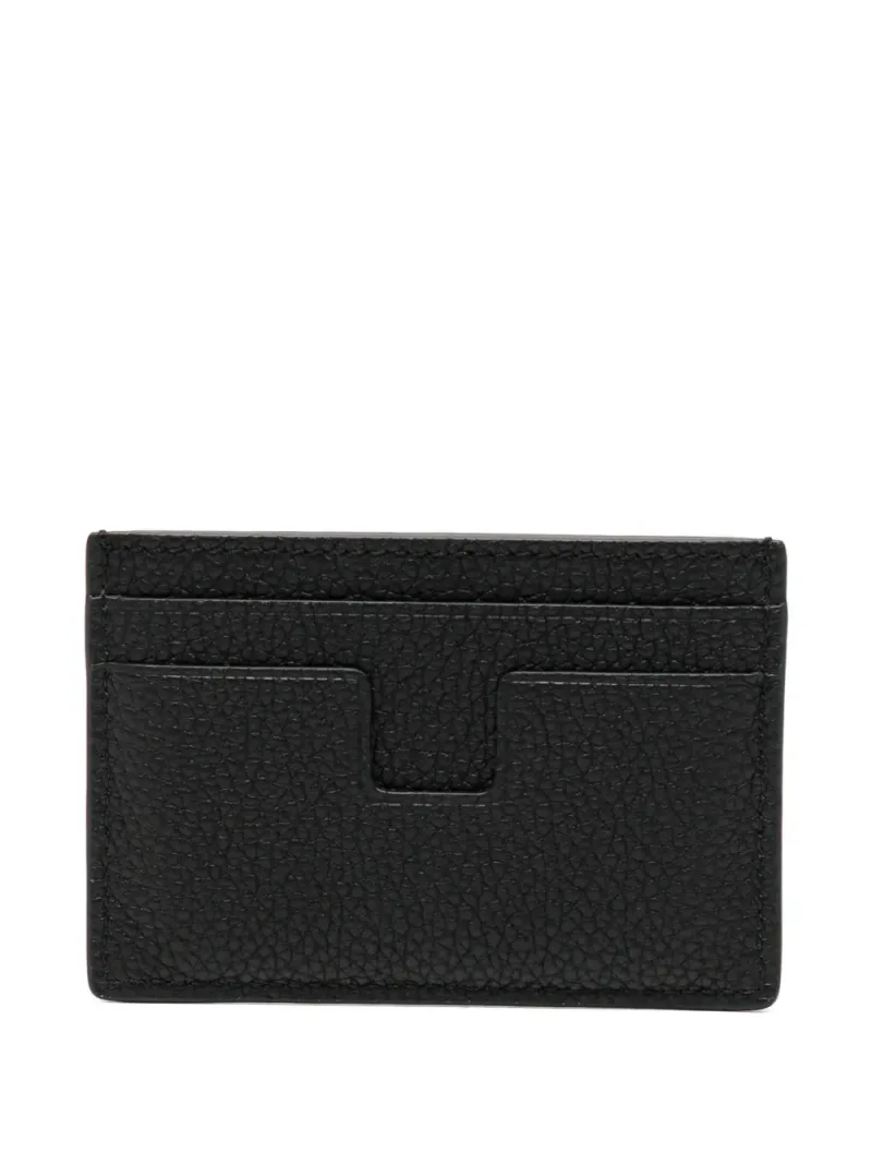 Tom Ford — Logo-print grained-leather cardholder — Photo 2 of 3